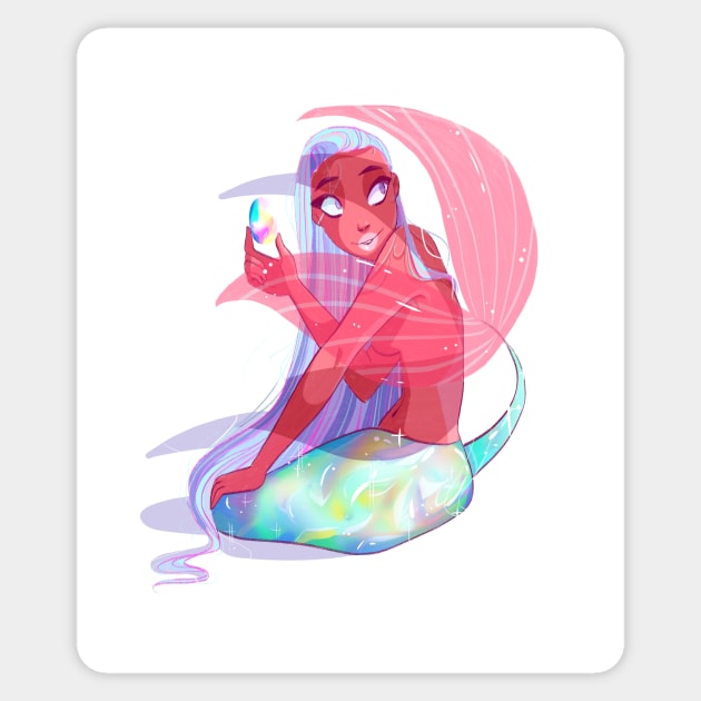 Opal Mermaid Sticker by Sara no.style.illustrator